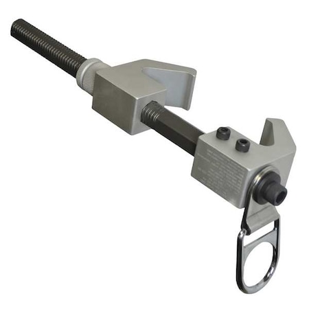 Vertical Beam Clamp, 31 1/2 in Length, 425 lb Weigth Capacity, Steel Anchor, Pivot D-Ring