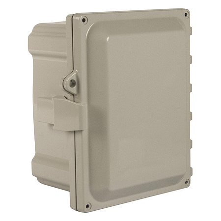 Quick Release Padlock Latch Electrical Enclosures, 8 in H, 4 in D, 6 in W, 1, 12, 3R, 4, 4X, 6P