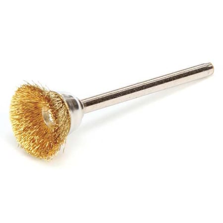 Miniature Cup Brush,Crimped Wire,5/8"dia