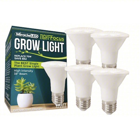 Light Bulb,120 V,6 W,68 mA,LED,PK4