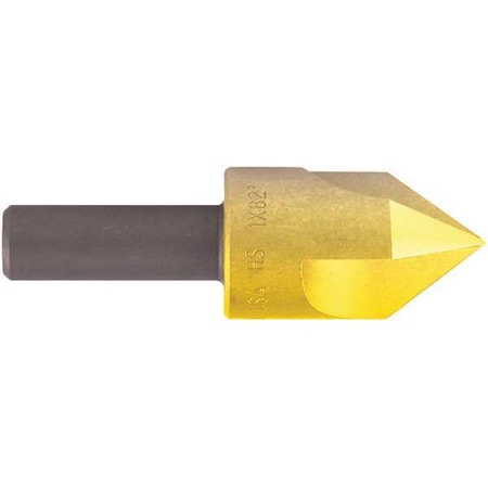 Countersink,3 FL,82 deg.,1in,HSS,TiN