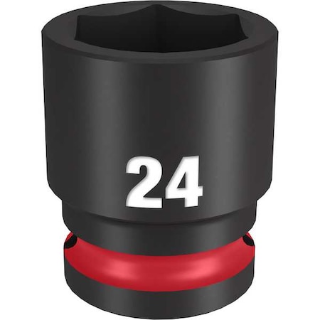 24mm SHOCKWAVE Impact Duty 1/2 in. Drive Standard 6 Point Impact Socket