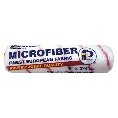 9" Paint Roller Cover, 3/4" Nap, Microfiber