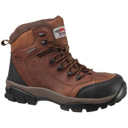 Men's 6-Inch Work Boot, 12, Composite Toe, 6 in H, Brown, A7244