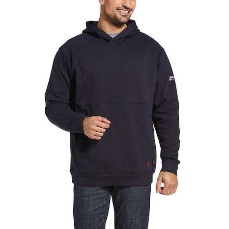 Men's Flame-Resistant Pullover Hoodie, 22 cal/sq cm, XL, Cotton