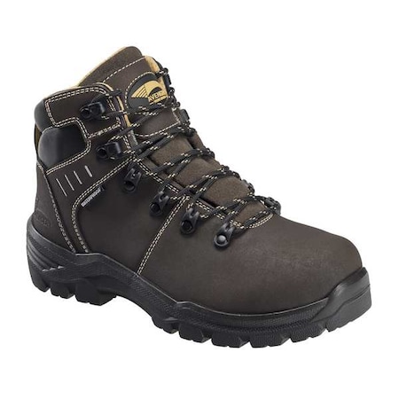 Women's 6 in Polycarbonate Toe 6-Inch Work Boot, Dark Brown, 7, W, A7452