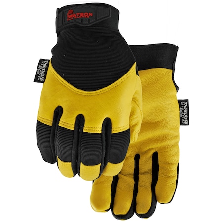 Mechanics Gloves, L Black/Tan
