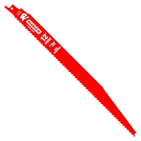 12 in L x 4/6 TPI Reciprocating Saw Blade, 15 PK