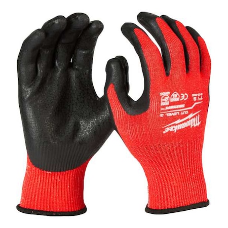 Cut-Resistant Gloves, Cut Level A3 ,Dipped ,Nitrile ,Rough ,XL ( 10 ) 12 PK