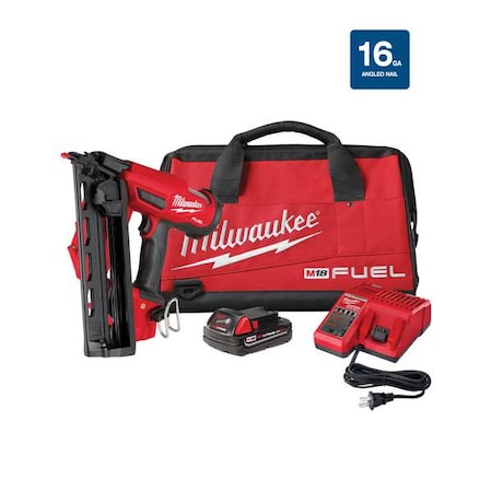 M18 FUEL 16 Gauge Angled Finish Nailer Kit