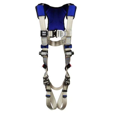 ExoFit(TM) X100 Fall Protection Harness, L, 420 lb, Quick-Connect Chest/ Quick-Connect Leg Straps