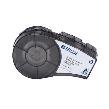 Self-Laminating Vinyl Wrap Around Labels for Brady M210 and M211, 0.75in x 0.5in