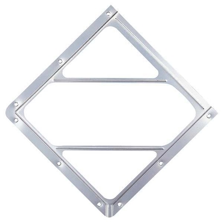 Vehicle Placard Holder, Aluminum, 14 1/8 in W x 12 1/2 in H