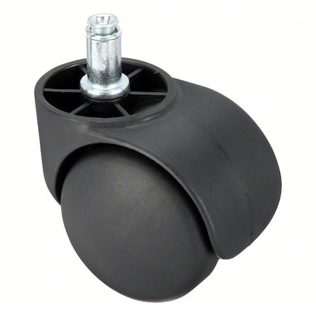 Stem Caster,2 3/16"dia,Nylon,75lb
