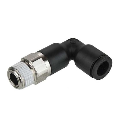 Fractional Push-to-Connect Fitting, Polymer, Black
