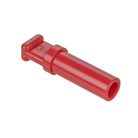 Fractional Push-to-Connect Fitting, Polymer, Red