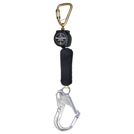 Not Applicable Self-Retracting Lifeline, 6 ft. Length, Carabiner, Steel, 1 Leg(s)