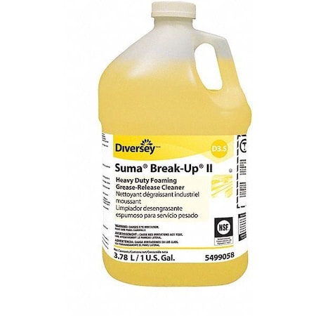 Degreaser, 1 Gal Jug, Liquid, Yellow, 4 PK