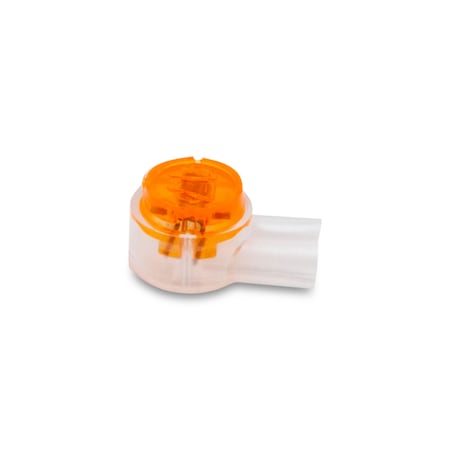 Insulation-Displacement Wire Connector, 21 AWG Max, 2 Port, Yellow, Plastic Insulation, 300 V
