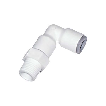 Metric Plastic Push-to-Connect Fitting, Polymer, White