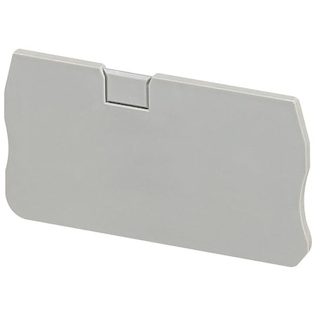 End Barrier, Gray, Plastic, 1.44 in D