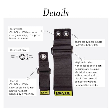Cable Tie Strap, 16 in L, 4 in Max Bundle Dia., Violet, Nylon, 90 lb Strength, 10 PK