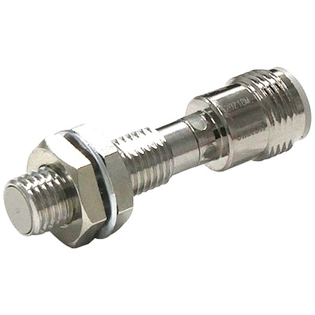 Cylindrical, Inductive Proximity Sensor, 8 mm Dia., Stainless Steel, M12, 3 Wires, Shielded