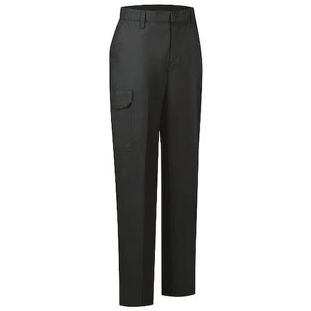 Women's Work Pant, 4, Black, 35% Cotton, 65% Polyester
