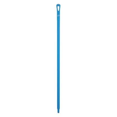 51" Color Coded Handle, 1 1/4 in Dia, Blue, Polypropylene