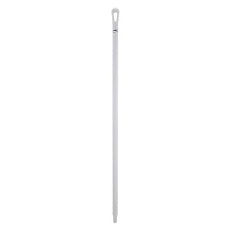 51" Color Coded Handle, 1 1/4 in Dia, White, Polypropylene