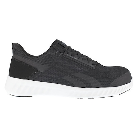 Women's 3 in Composite Toe Athletic Shoe, Black/White, M, RB423