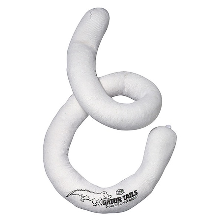 Absorbent Sock,3 ft.,6" dia.,White
