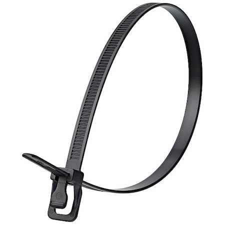 Cable Tie, 32 in L, 9.23 in Max Bundle Dia., Black, Nylon 6/6, 175 lb Strength, 10 PK