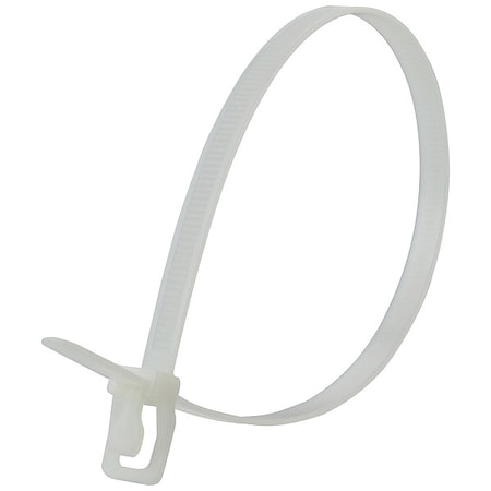 Cable Tie, 14 in L, 4.33 in Max Bundle Dia., Natural, Nylon 6/6, 120 lb Strength, 20 PK
