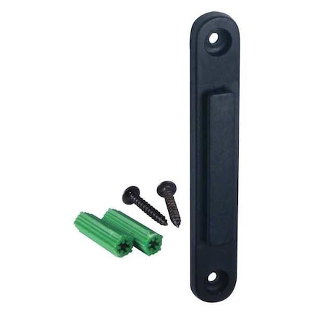 Wall Mount Receiver, Plastic, 3 1/4 in Height, 0.1 lb, Black