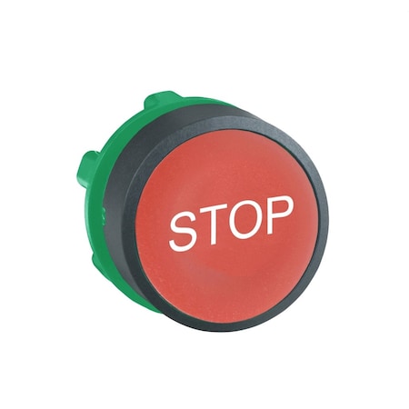 Push Button Operator, Flush, Momentary Action, Not Applicable Release, Non-Illuminated, Red