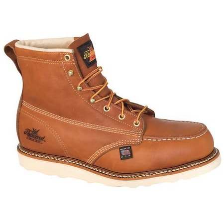 Men's 6-Inch Work Boot, 8 D, Steel Toe, 6 in H, Brown, 804-4200
