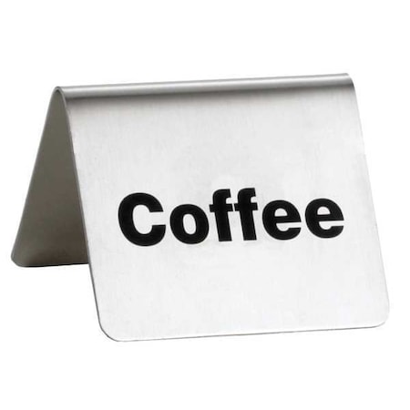 Coffee Buffet Sign,SS,Silver