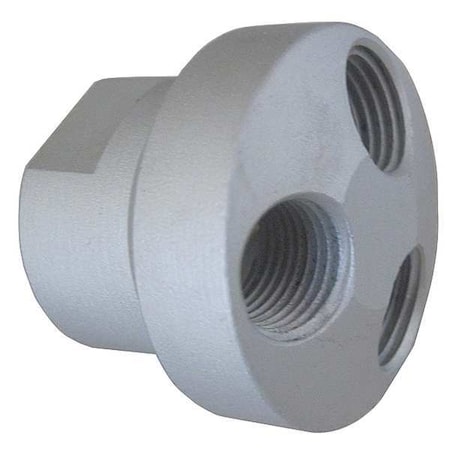 Air Gun Manifold,3/8 FNPT Inlet/Outlet