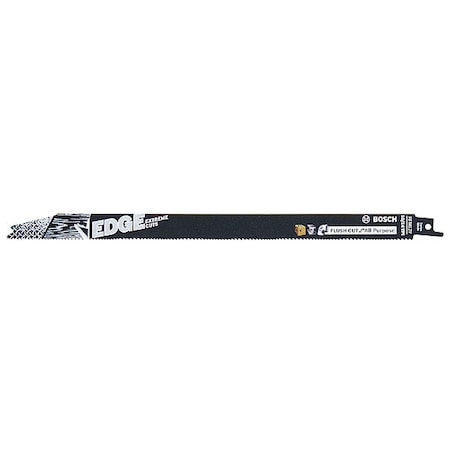 12 in x 10/14 TPI Reciprocating Saw Blade, BOSCH, 1 PK