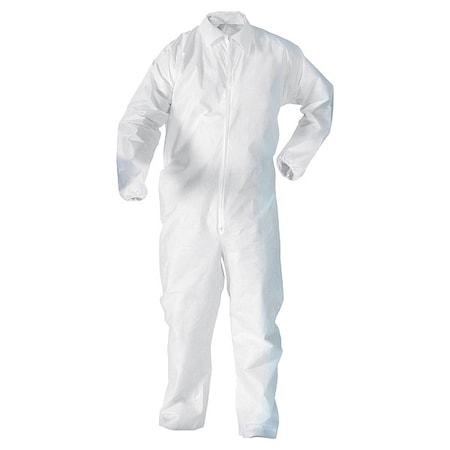 Coveralls,L,Wht,KleenGuard A20,PK50