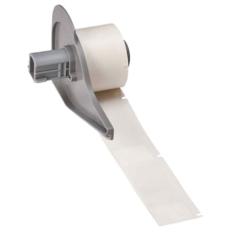 Wraparound Label, White, Vinyl, 1 in W