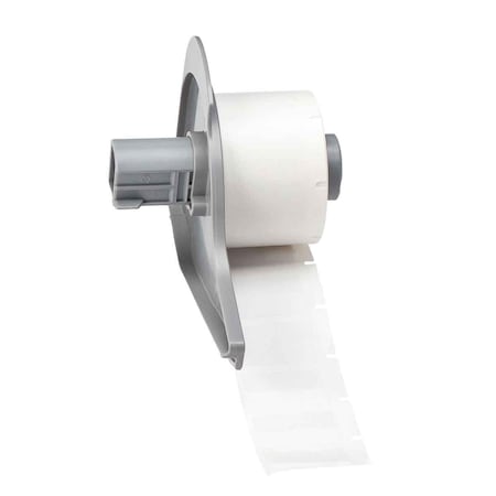 Wraparound Label, White, Vinyl, 1 in W