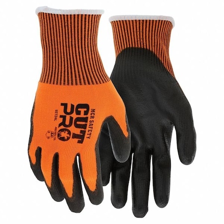 Coated Gloves, Polyurethane, Sandy, Palm, 4 Abrasion Level, XS (6) 1 PR