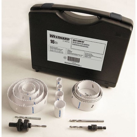 Hole Saw Plumbers Kit, 16 pcs.