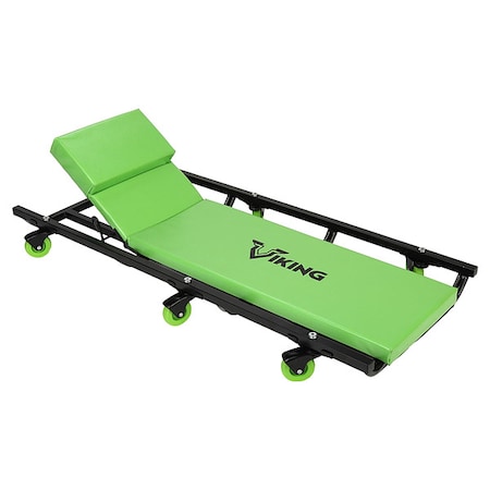 Creeper,Steel,400 lb,Heavy-Duty,Green