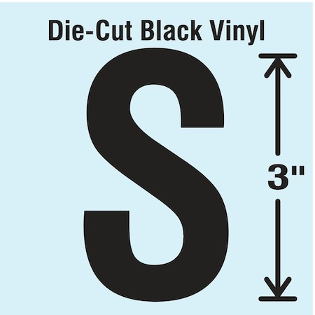 LetterLabel,Vinyl,3inH,1-5/8inW,PK10