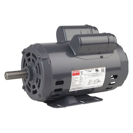 Capacitor-Start/Run General Purpose Motor, 2 hp HP, 115/208-230V AC Voltage, 56HZ Frame