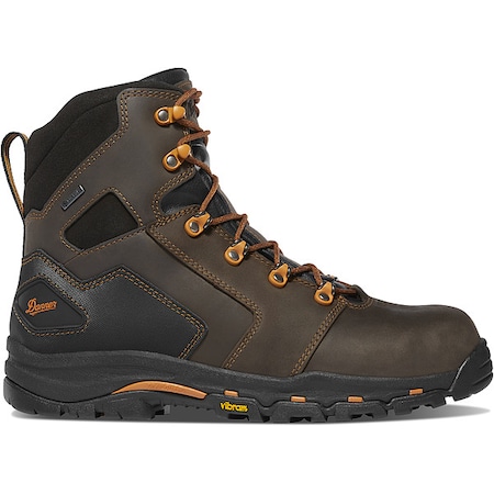 Men's 6-Inch Work Boot, Brown/Orange, 10 1/2, 13879