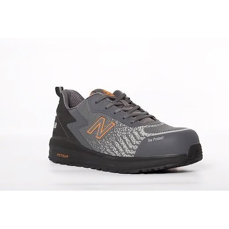 Men's Athletic Shoe, Gray/Orange, 13, MIDSPWGR